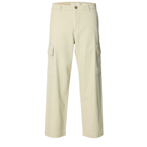 Selected Femme Light Beige Cargo Trousers.  