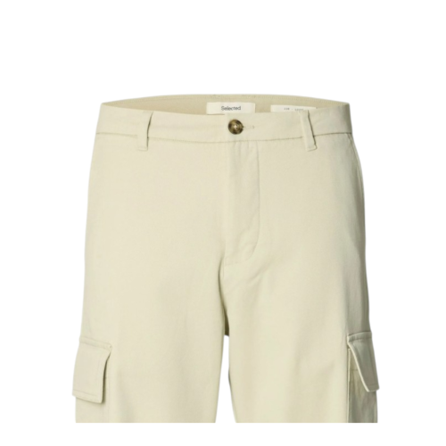 Selected Femme Light Beige Cargo Trousers.  