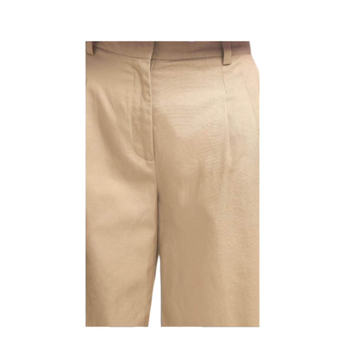 Selected Femme Beige Tailored Bermuda Shorts.