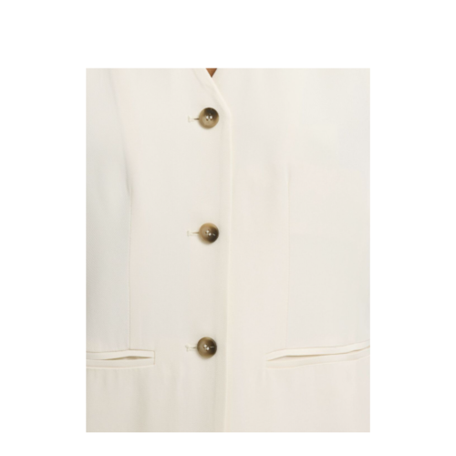 Selected Femme Cream Tailored Longline Waistcoat.