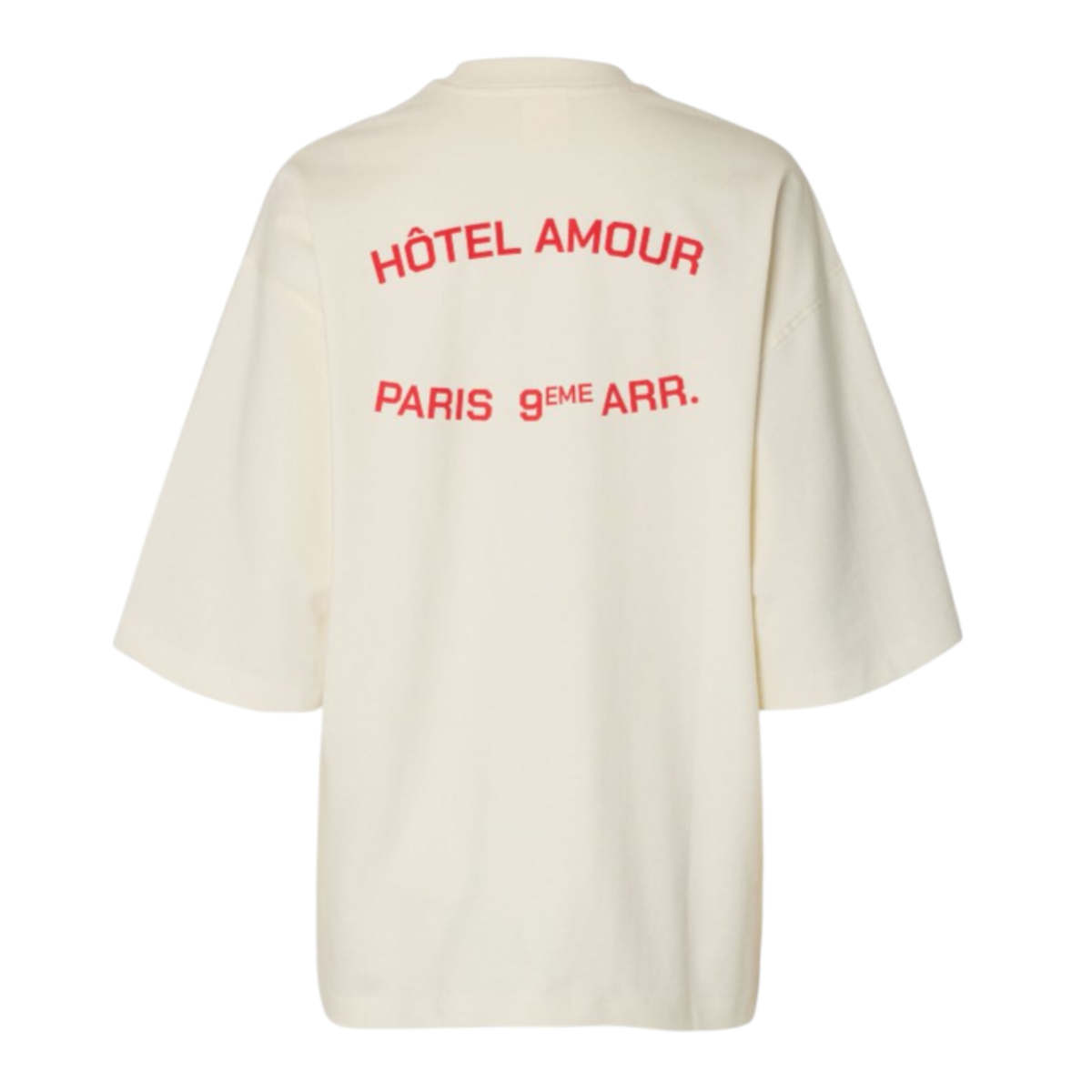 Selected Homme Off-White Oversized Logo T-Shirt.  