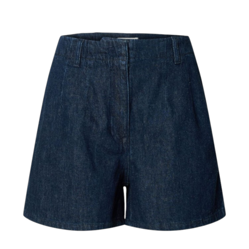 Selected Femme Dark Indigo Denim Shorts.