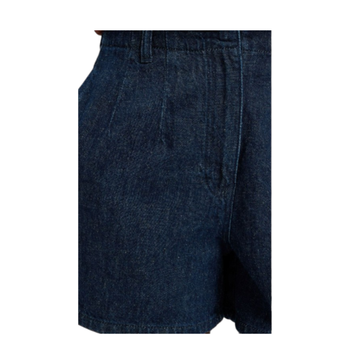 Selected Femme Dark Indigo Denim Shorts. 2