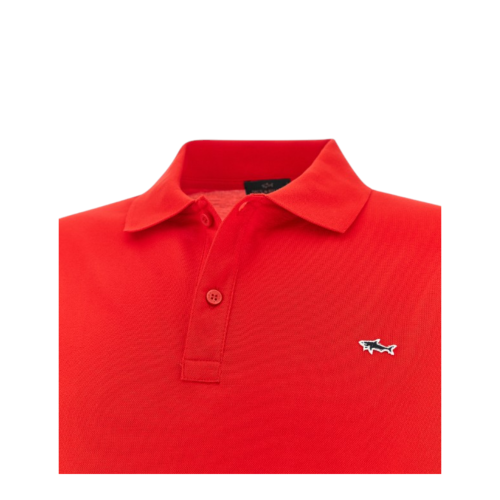 Paul & Shark Red Cotton Polo Shirt.