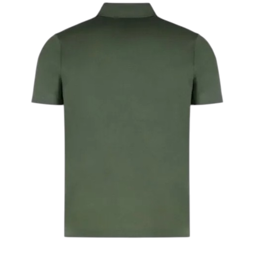 Paul & Shark Olive Green Cotton Piqu Polo Shirt.