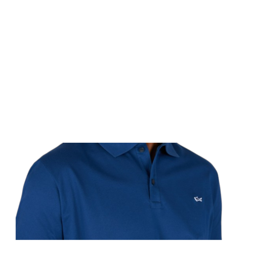 Paul & Shark Blue Cotton Piqu Polo Shirt. 