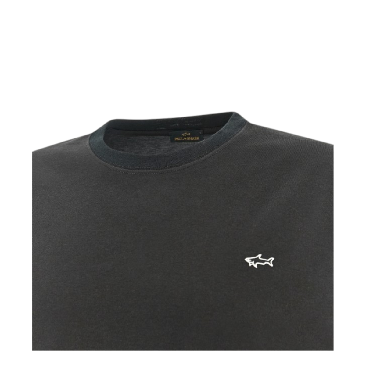 Paul & Shark Charcoal Grey Cotton T-Shirt. 