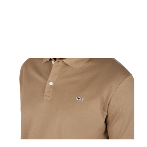 Paul & Shark Sand Beige Cotton Piqu Polo Shirt.  2