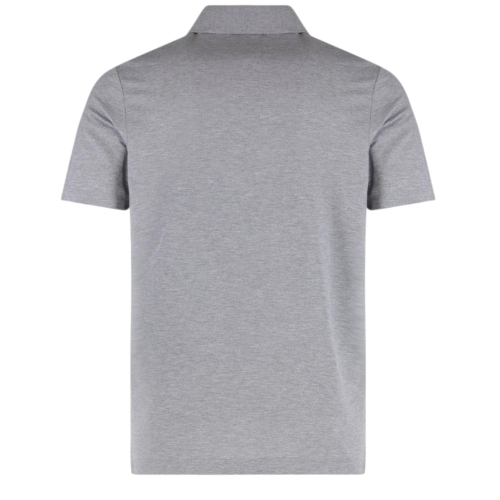 Paul & Shark Grey Cotton Piqu Polo Shirt.