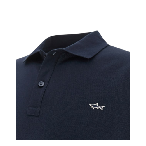 Paul & Shark Navy Cotton Piqu Polo Shirt. 2
