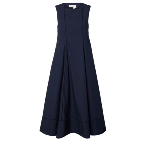 Selected Femme Navy Sleeveless Midi Dress.