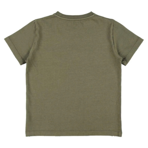 Dusty Olive Logo Embroidered T-Shirt 2