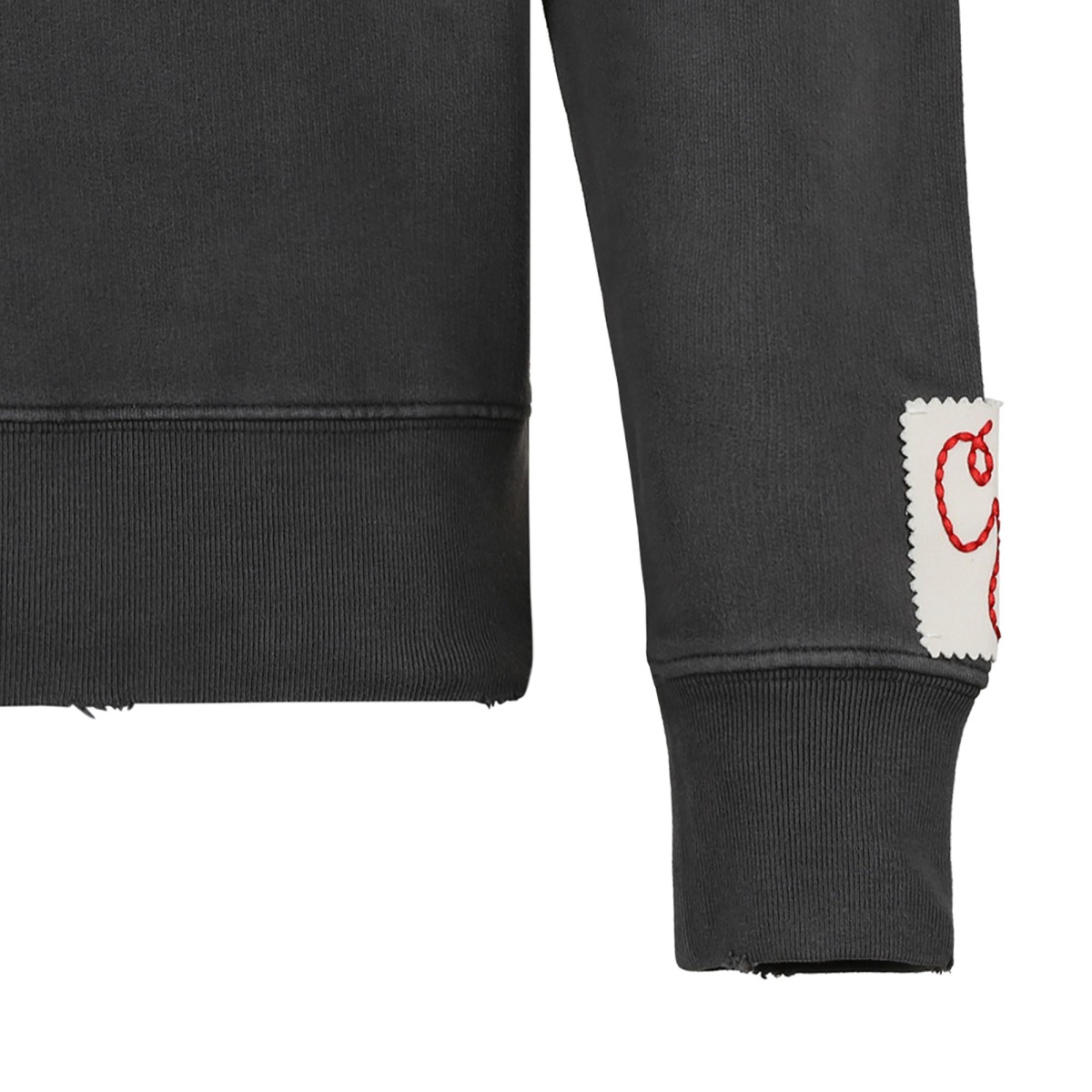 Golden Goose Grey Logo Cotton Sweatshirt. 