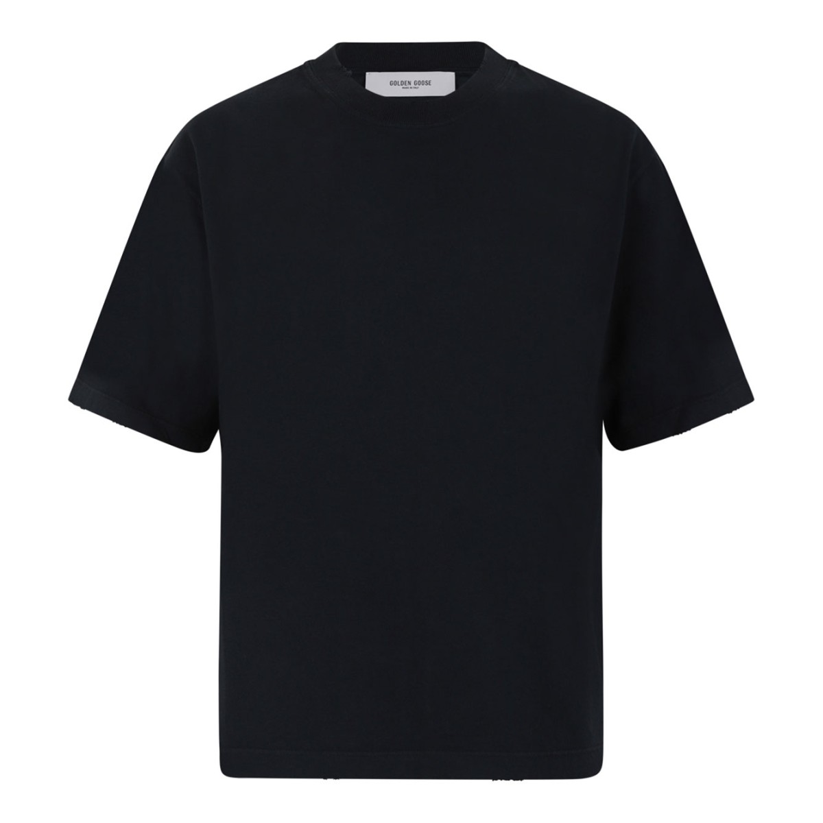 Dark Grey Embellished Neck T-Shirt
