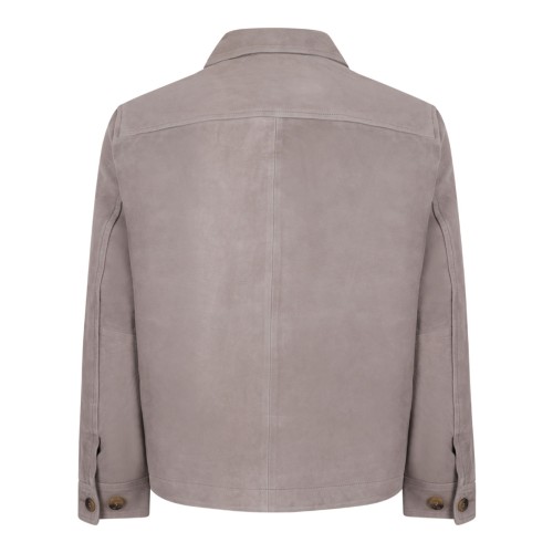 Desert Taupe Suede Overshirt