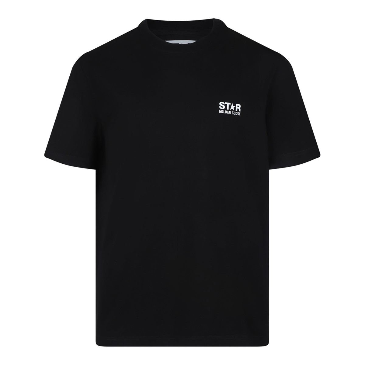 Golden Goose Black Logo Cotton T-Shirt.