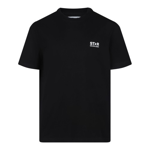 Golden Goose Black Logo Cotton T-Shirt.