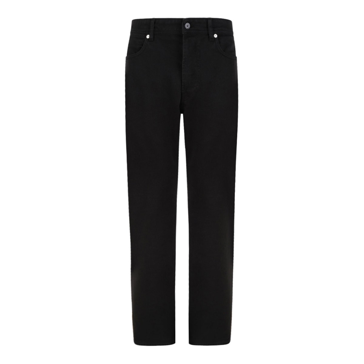 Black Straight-Leg Jeans