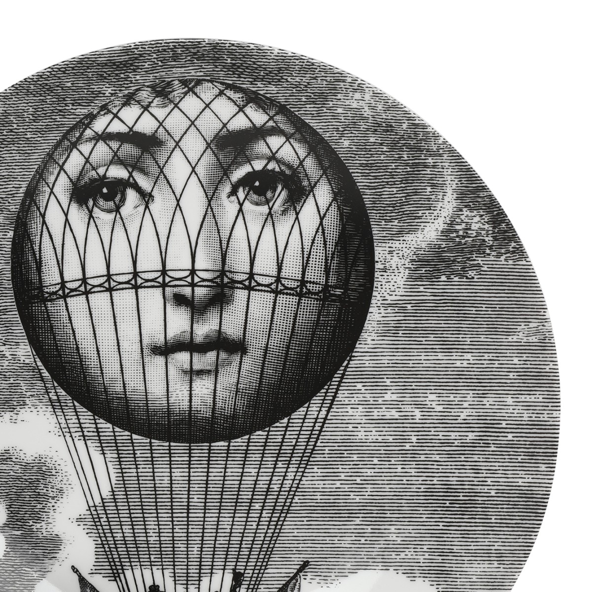 Fornasetti Hot Air Balloon Decorative Plate.