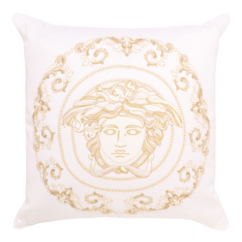 Versace Home White Medusa Gala Cushion.