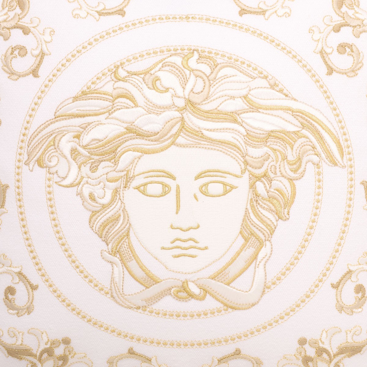 Versace Home White Medusa Gala Cushion.