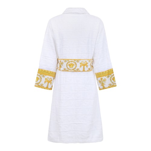 White I Love Baroque Bathrobe