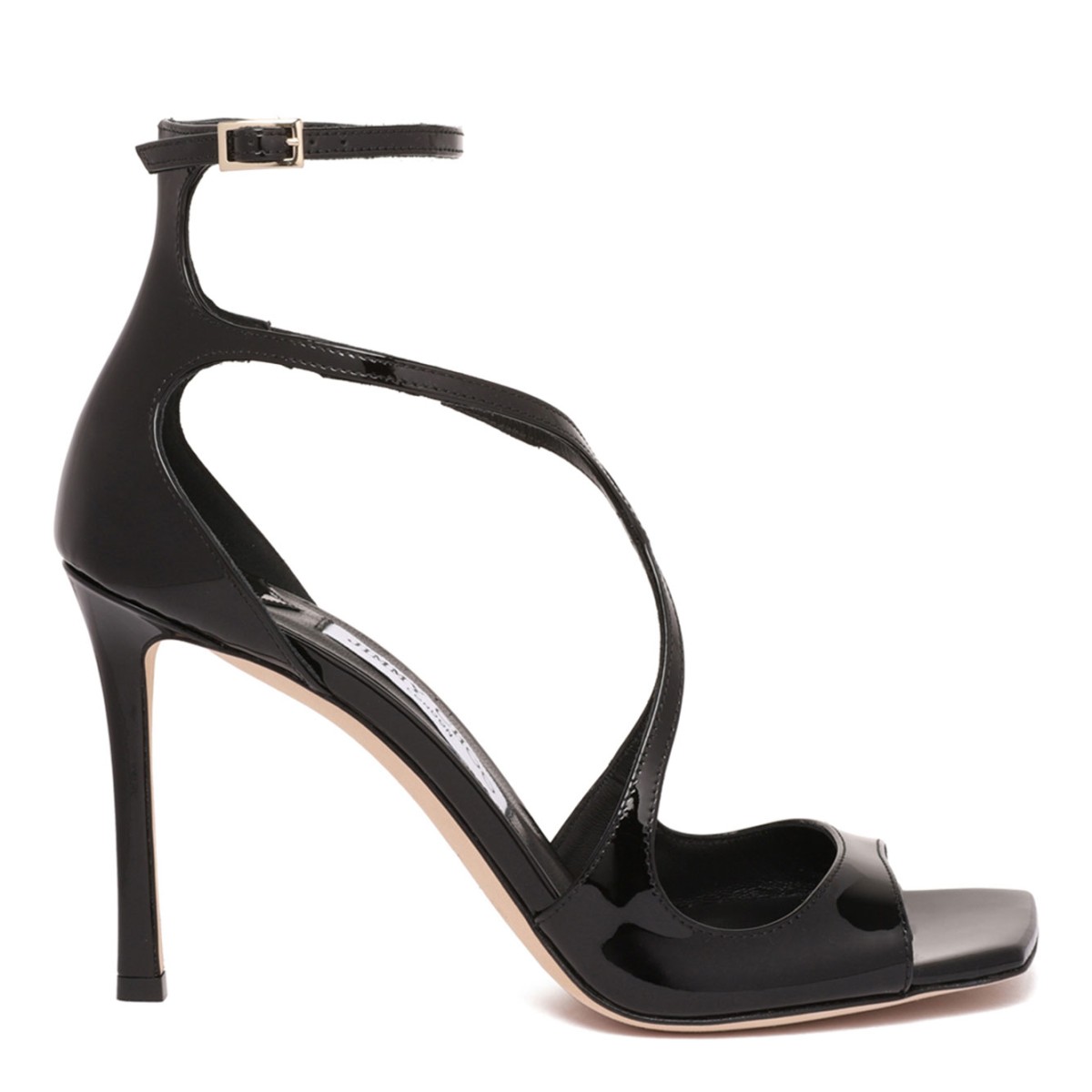 Black Azia 95 Patent Leather Sandals