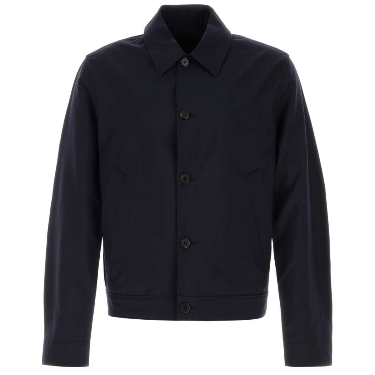 Navy Embroidered Logo Jacket