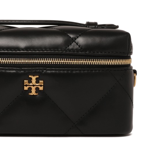 Black Kira East-West Diamond Quilted Jewelry Box