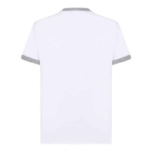 White and Grey Reversible Cotton T-Shirt