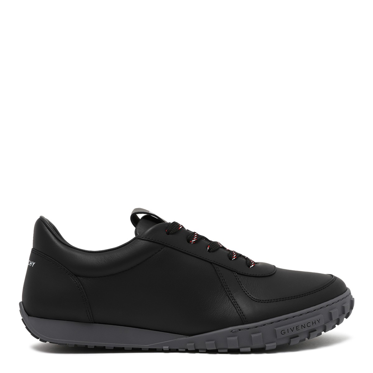 Givenchy Black Leather Low-Top Sneakers. 