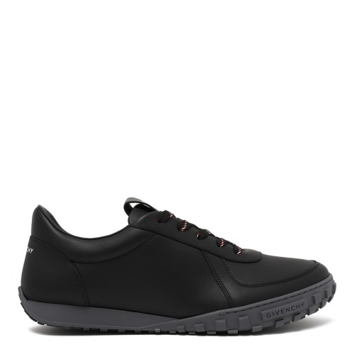 Givenchy Black Leather Low-Top Sneakers. 