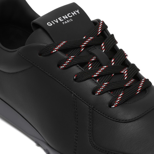 Givenchy Black Leather Low-Top Sneakers. 