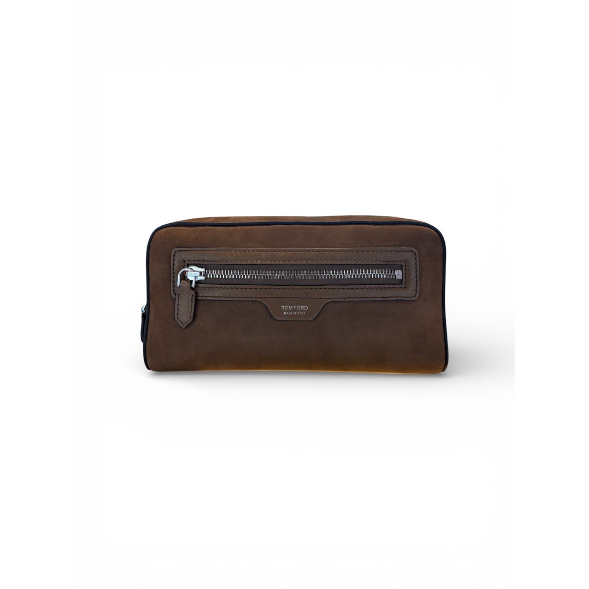 Tom Ford Brown Leather Beauty Case.