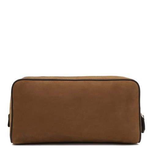 Tom Ford Brown Leather Beauty Case.