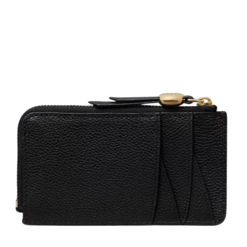 Black Romy Zip Card Holder
