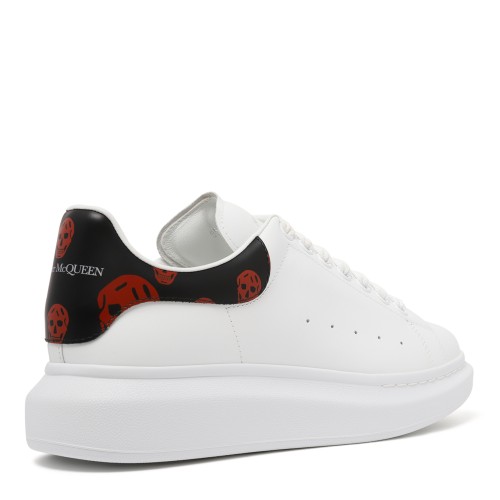 Alexander McQueen White Leather Oversized Sneakers. 