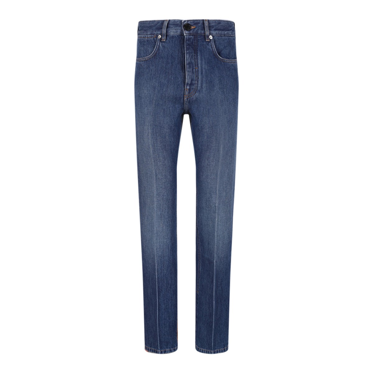 Shadow Washed Jeans With Crease Effect