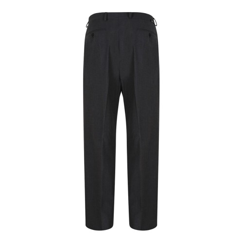 Charcoal Wool Blend Pants