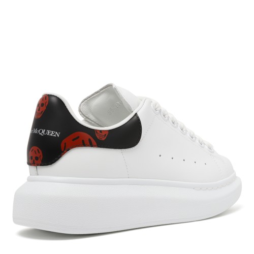 Alexander McQueen White Leather Oversized Sneakers. 