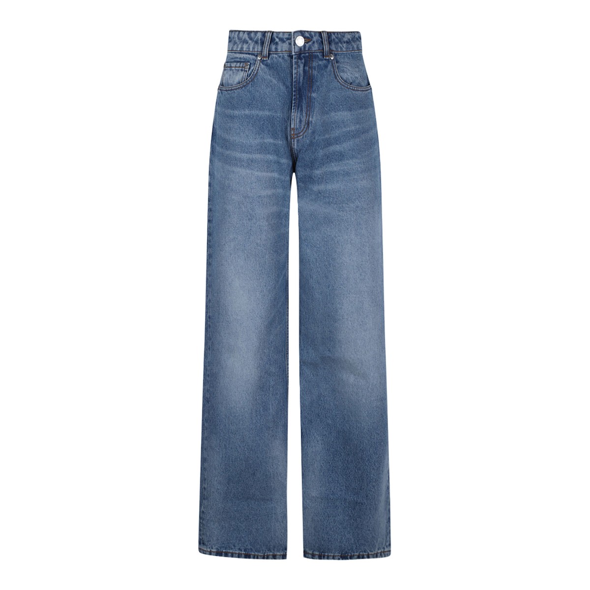 Blue Wide Leg Jeans