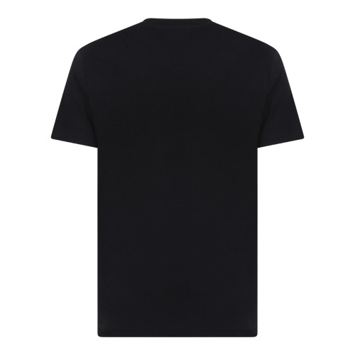 Black Slim-Fit Cotton Jersey T-Shirt With Embroidery