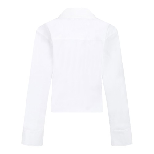 White Cotton Poplin Shirt