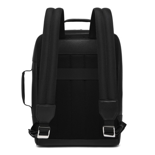 Montblanc Black Leather Backpack. 2