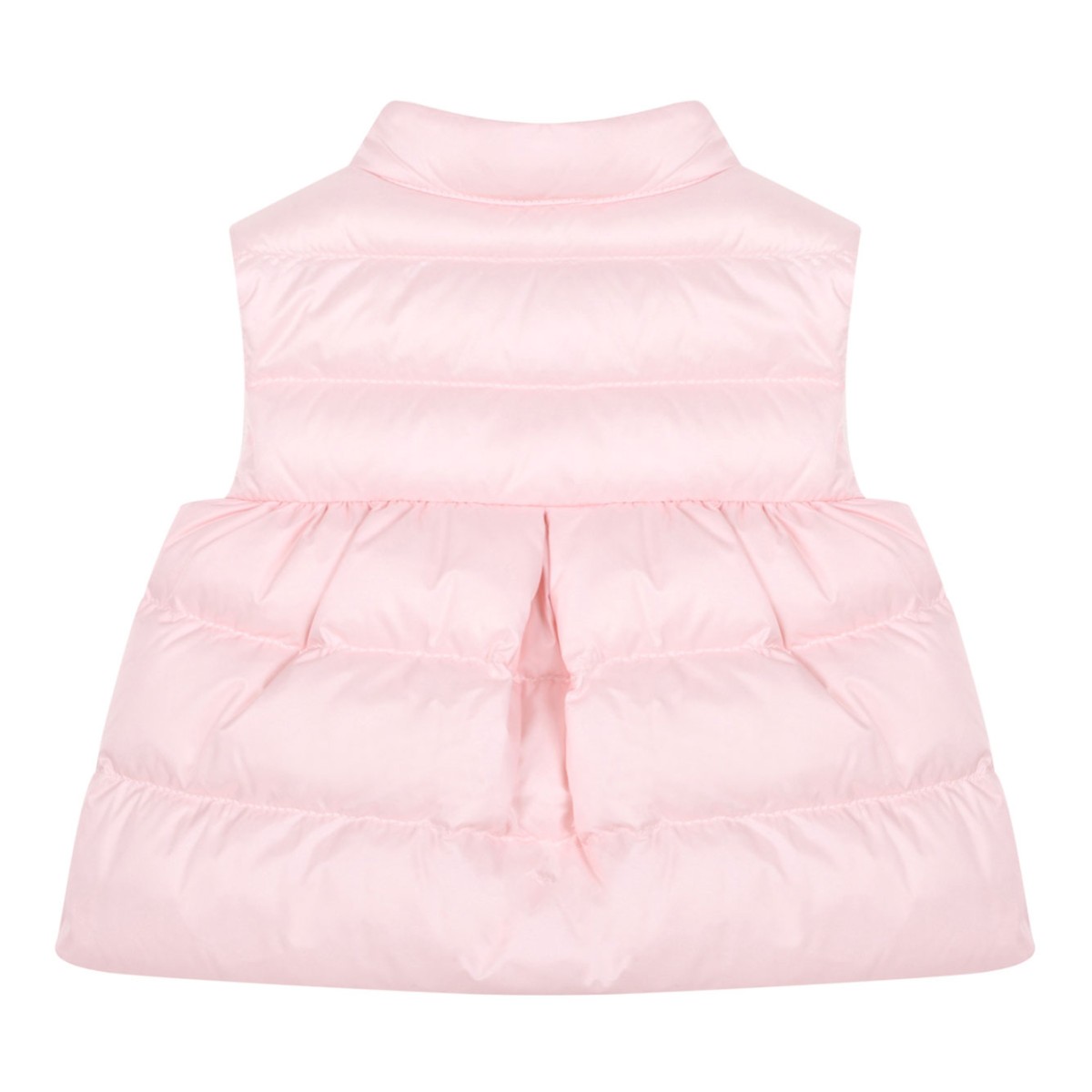 Pink Logo Padded Nylon Vest Jacket