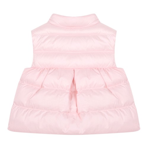 Pink Logo Padded Nylon Vest Jacket