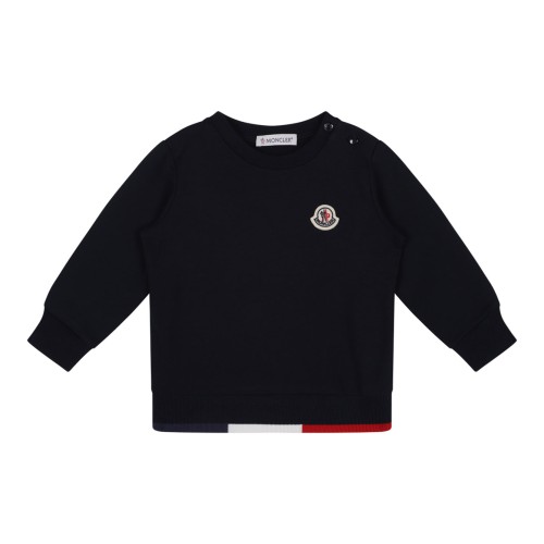 Navy Blue Sweater and Sweatpants Set with Logo