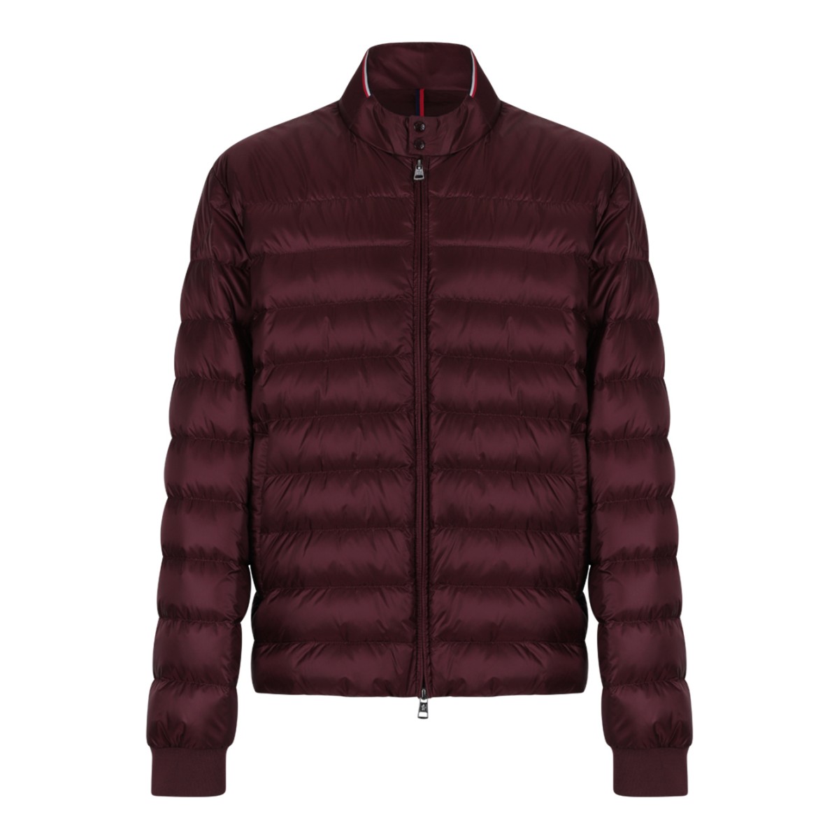 Burgundy Quilted Down Jacket