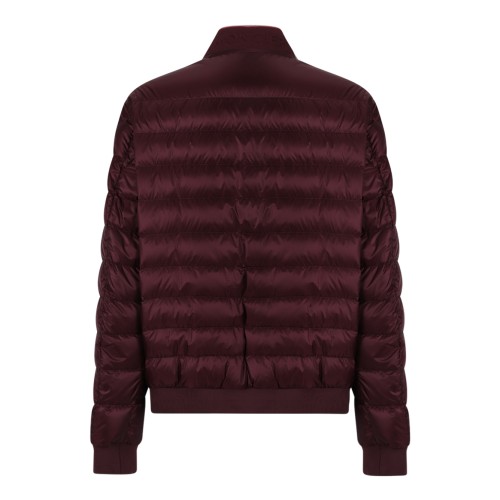 Burgundy Quilted Down Jacket 2