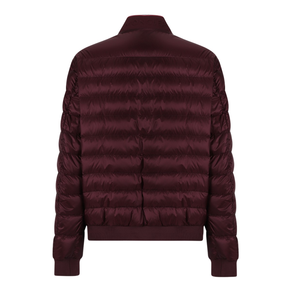 Burgundy Quilted Down Jacket